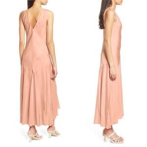 FRAME Savannah Sleeveless Maxi Dress Pink Clay Small NWT $498